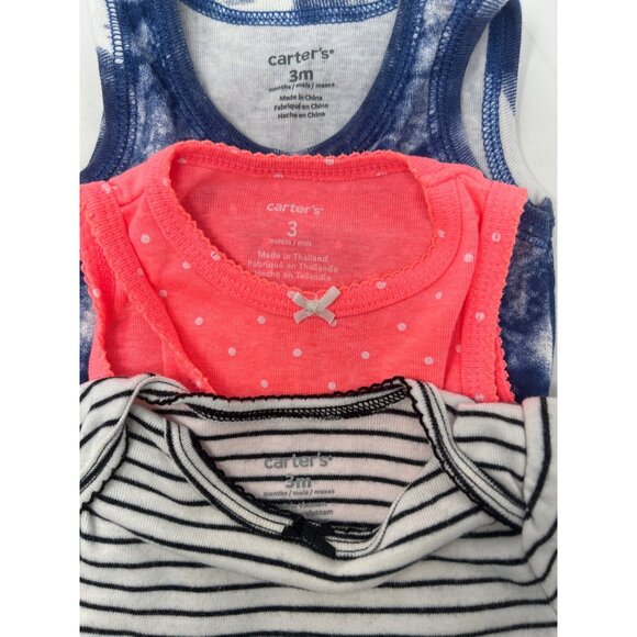 Baby Girl's - 1 Leggings, 2 Short Sleeve & 2 Sleeveless Bodysuits - Size 3 M - Picture 8 of 10